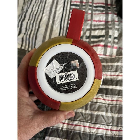 San Francisco 49ers Football Shaped Mug Red Gold Drinkware Novelty Cup - Picture 4 of 4